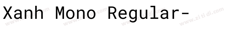 Xanh Mono Regular字体转换
